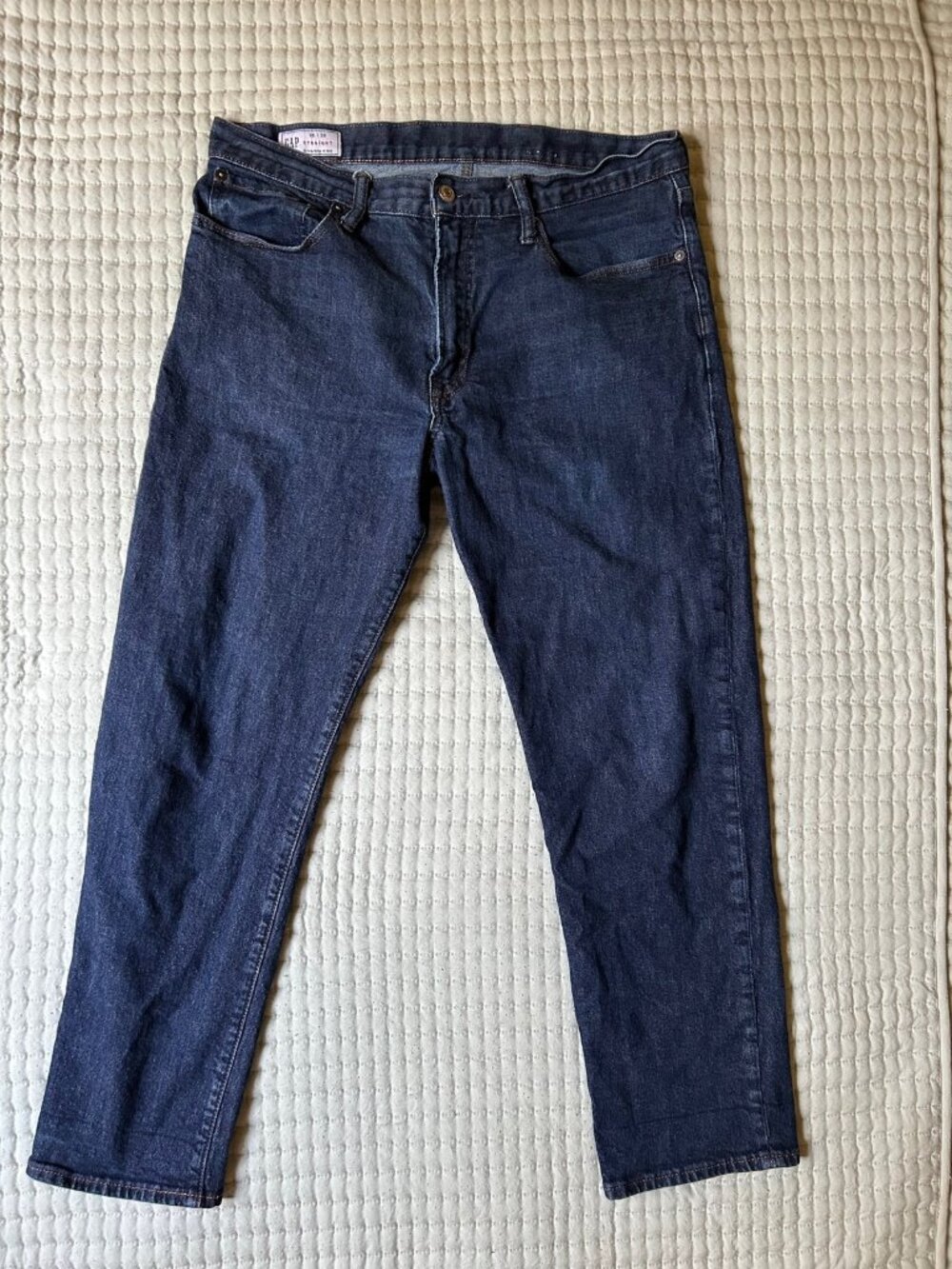 GAP Straight Leg Dark Indigo Jeans 36x30